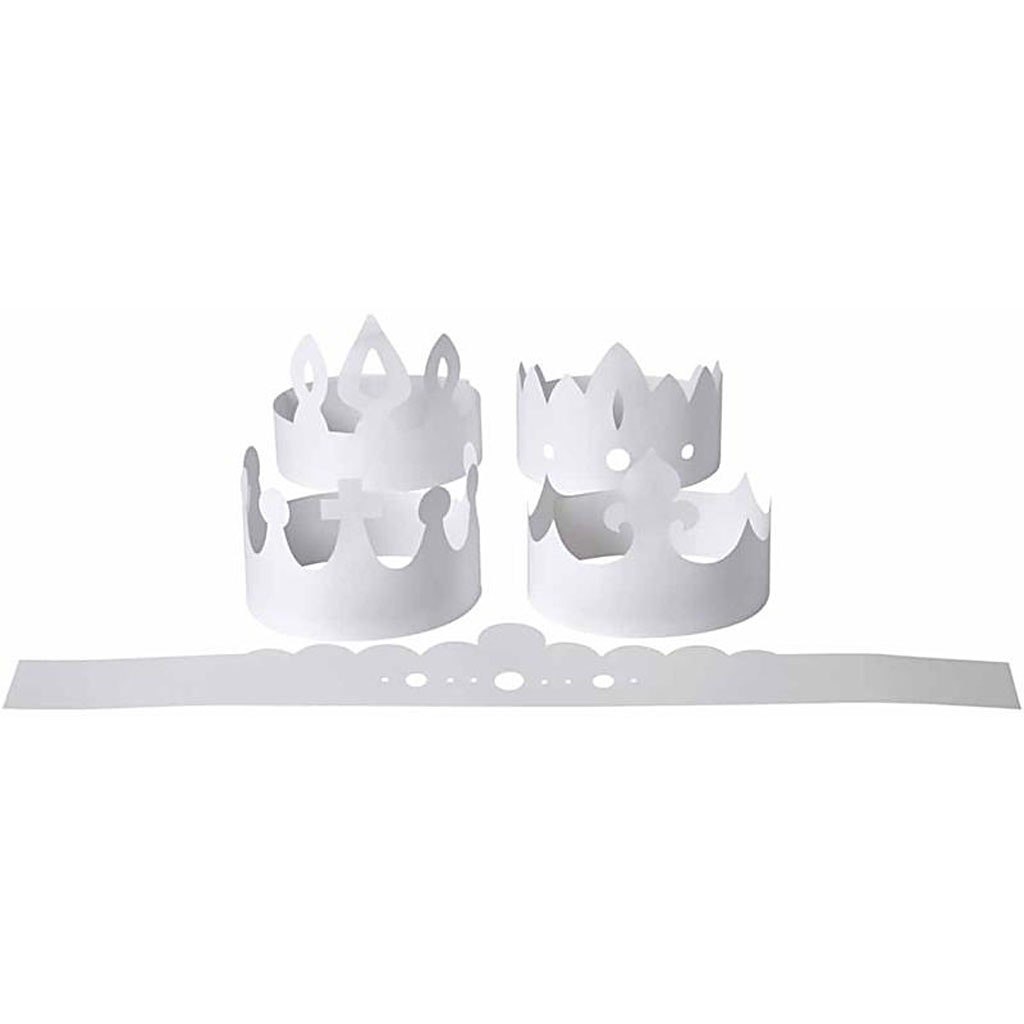 Jak Zrobić Koronę Z Papieru Szablon Korony z Papieru H: 10-16,5 cm 5 szt. - SeniorLux